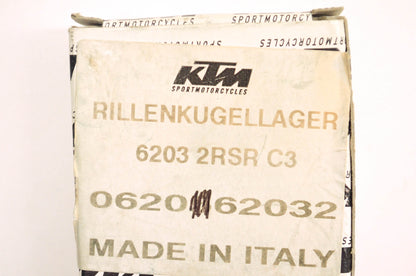 OEM KTM 620562032, 62032RSRC3, 62032RSRC3 Ball Bearing NOS