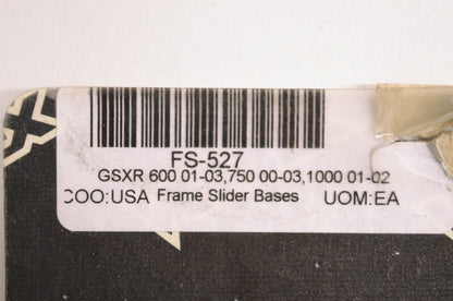 Vortex Racing FS-527, 0505-0209 GSXR Frame Slider Base Kit NOS