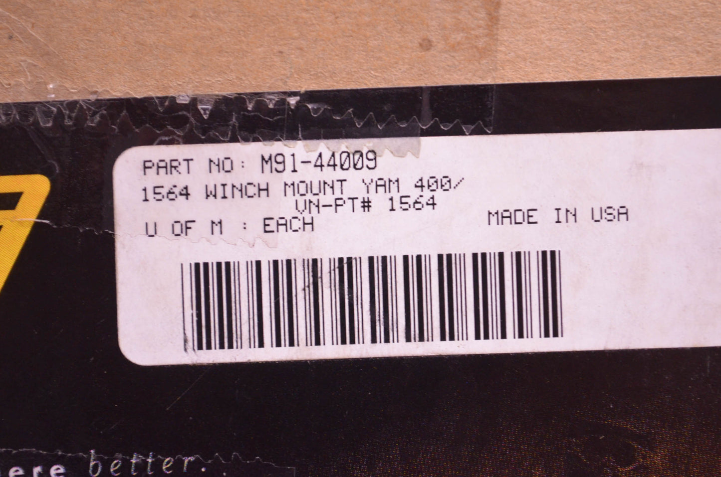 Moose Racing M91-44009 Winch Mount Kit NOS