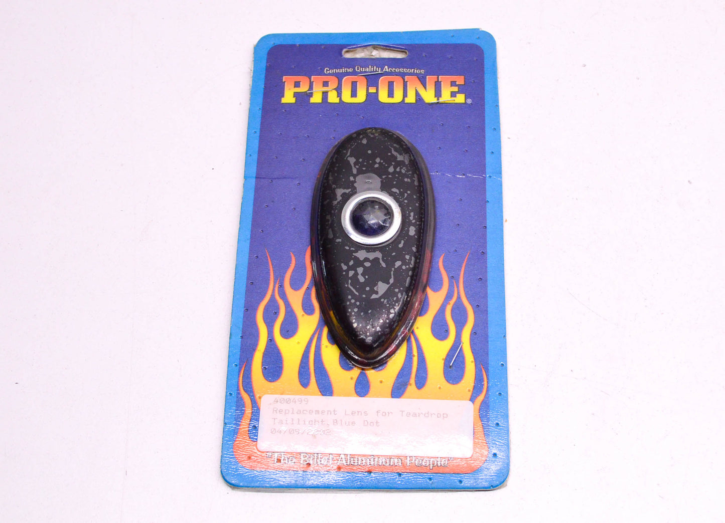 Pro-One 400499, DS-27213 Blue Dot Replacement Teardrop Tail Light Lens NOS
