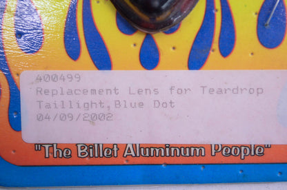 Pro-One 400499, DS-27213 Blue Dot Replacement Teardrop Tail Light Lens NOS