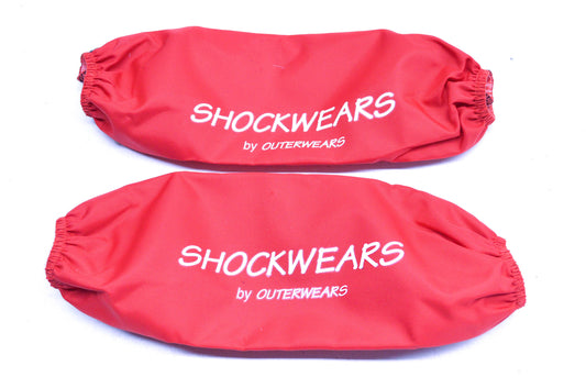 Outerwears 522 Shockwears Grizzly Front Shock Cover Red Qty 2 NOS