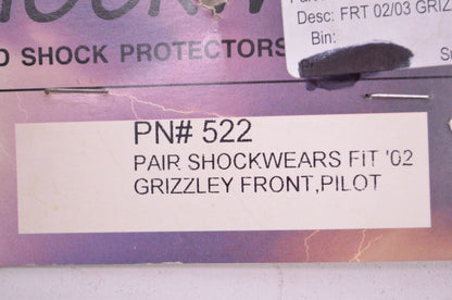 Outerwears 522 Shockwears Grizzly Front Shock Cover Red Qty 2 NOS
