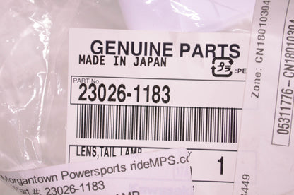 Kawasaki 23026-1183 Tail Lamp Lens NOS
