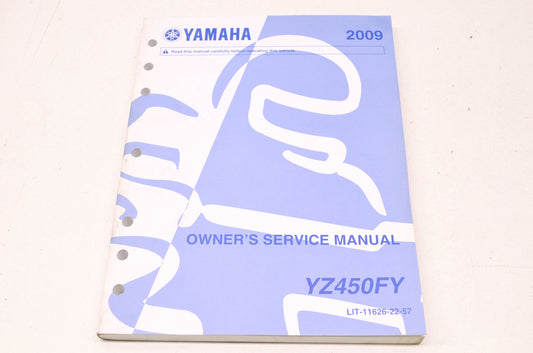 OEM Yamaha LIT-11626-22-57 Owner's Service Manual YZ450FY NOS