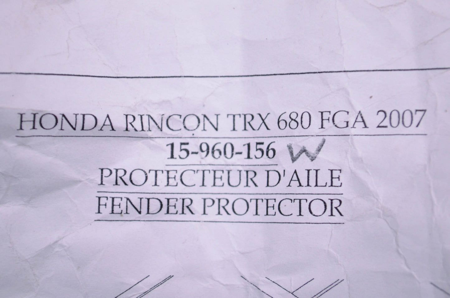 Roio Metal Inc. 15-960-156 Fender Protector NOS