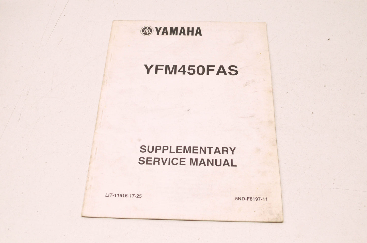OEM Yamaha LIT-11616-17-25 YFM450FAS Supplementary Service Manual