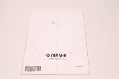 OEM Yamaha LIT-11616-17-25 YFM450FAS Supplementary Service Manual