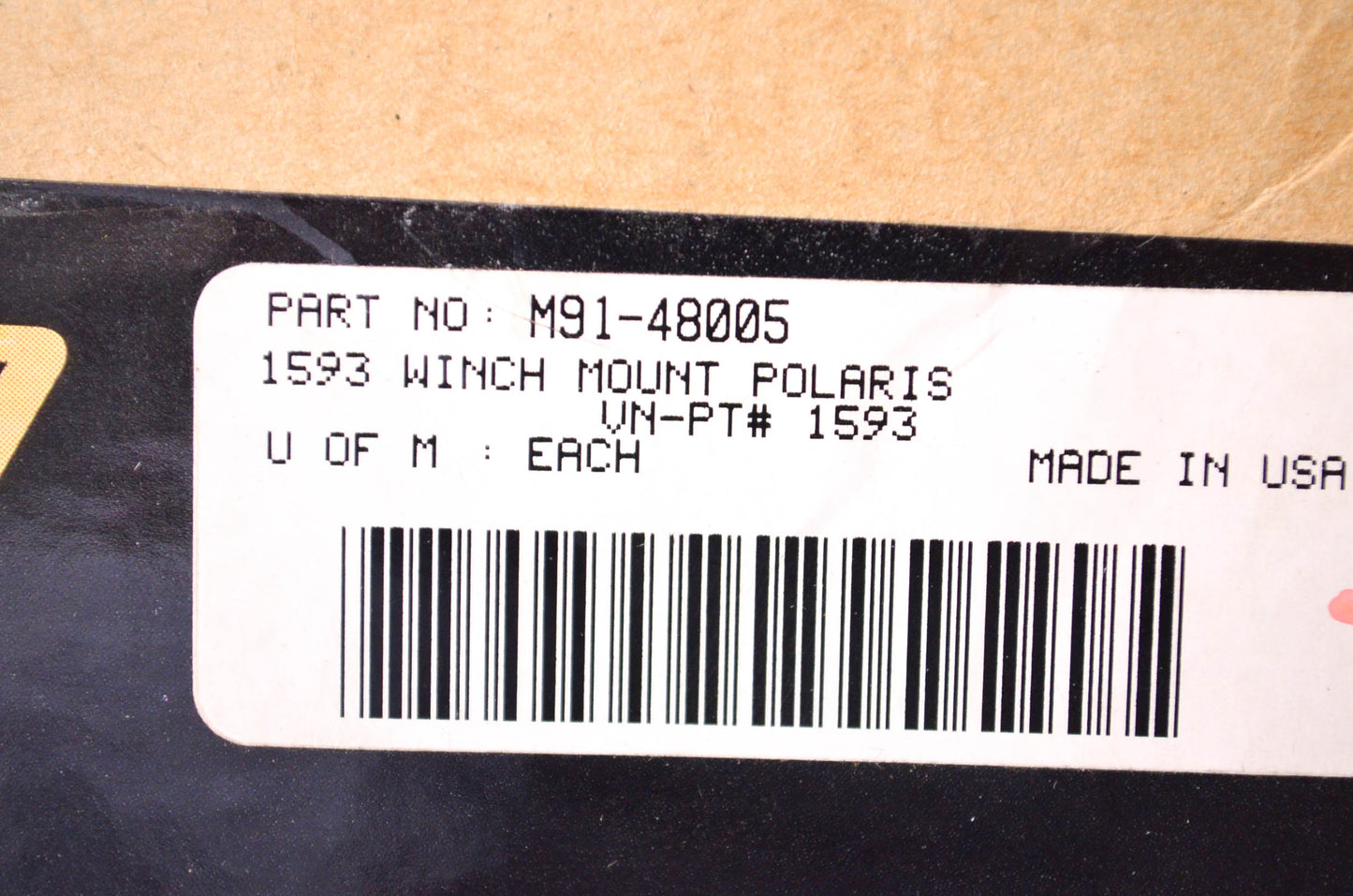 Moose Racing M91-48005 Winch Mount Kit NOS