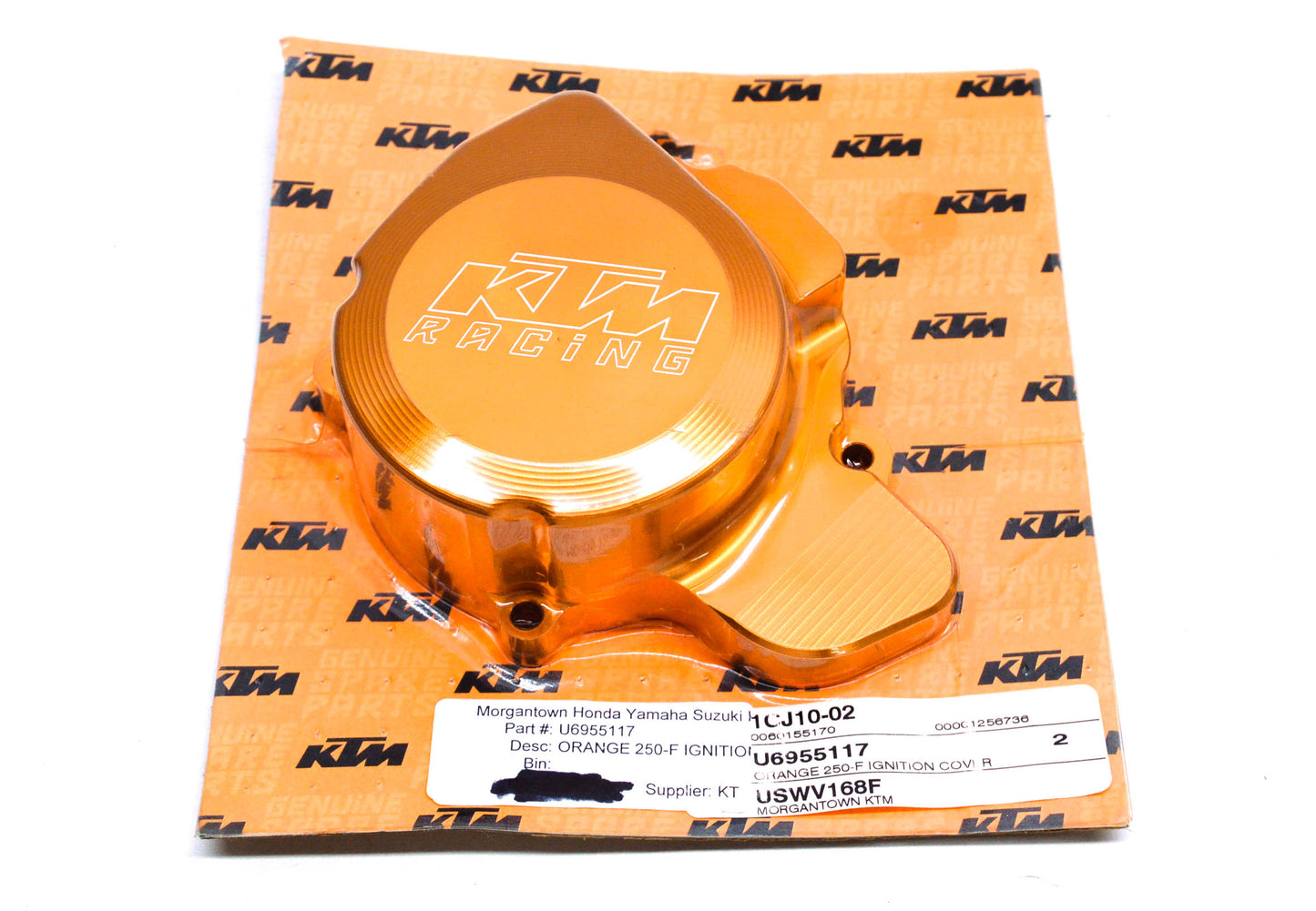 OEM KTM U6955117 Orange 250-F Stator/Ignition Cover NOS