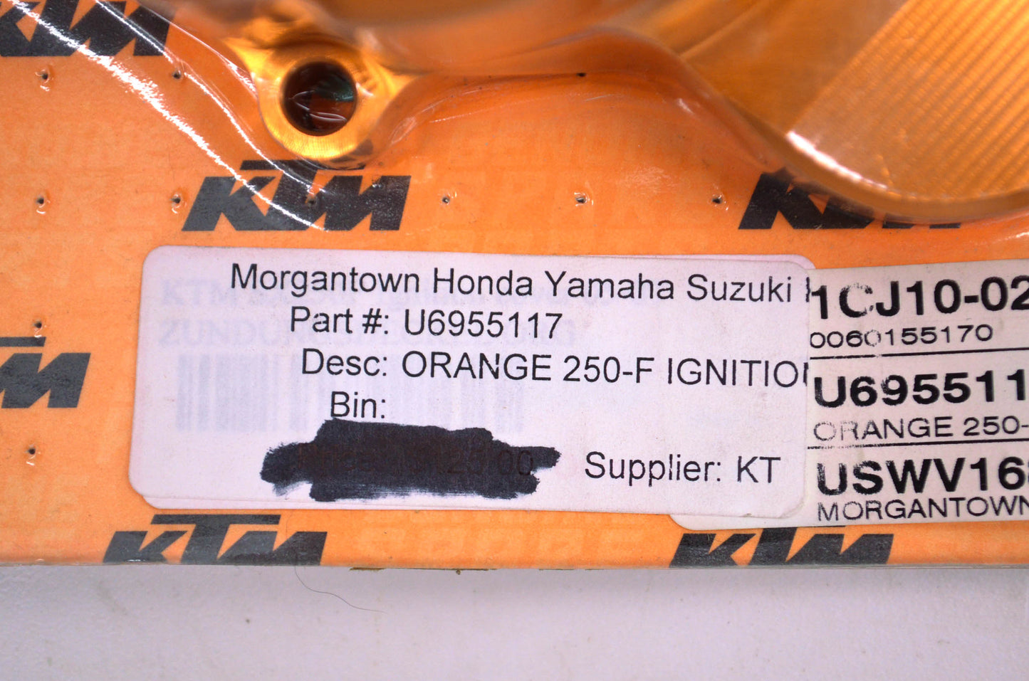 OEM KTM U6955117 Orange 250-F Stator/Ignition Cover NOS