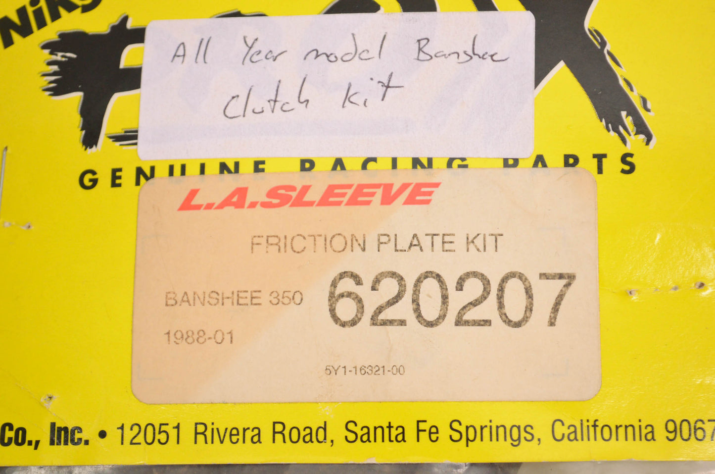 Pro X 620207 Clutch Friction Plate Kit NOS