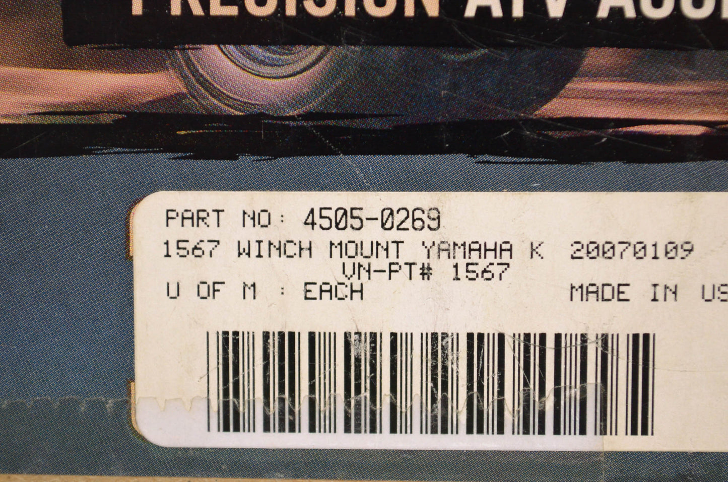 Moose Racing 4505-0269 Winch Mount Kit NOS