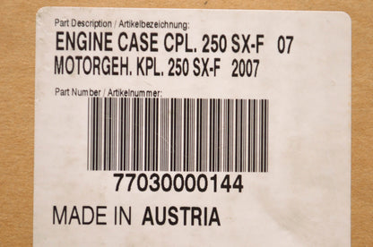 OEM KTM 77030000144 2007-2010 250 SX-F/SXS-F Crankcase Engine Case NOS