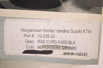 UFO 12-235-33 Black Radiator Cover Qty 2 NOS