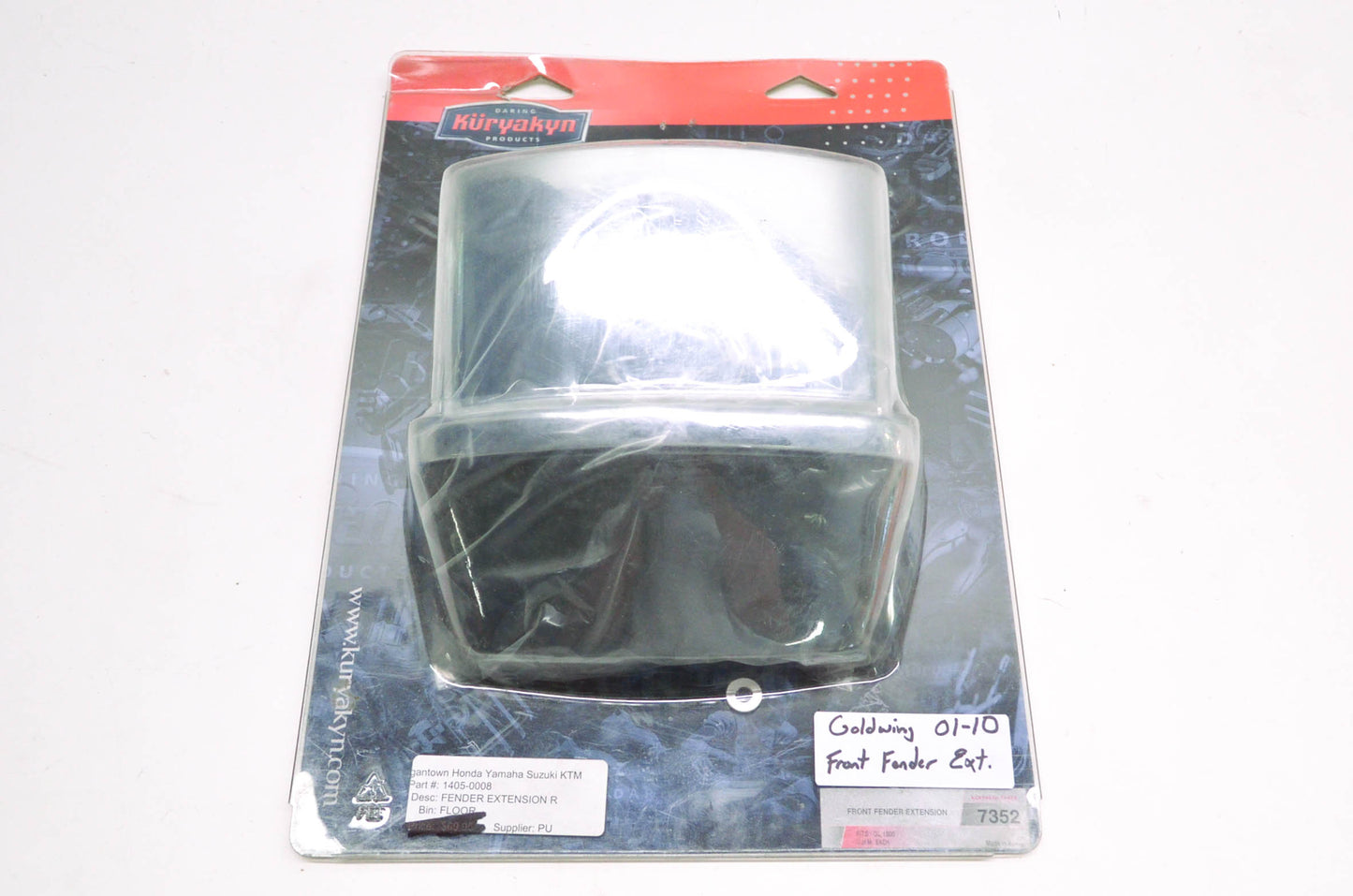 Kuryakyn 7352, 1405-0008 Front Fender Extension NOS