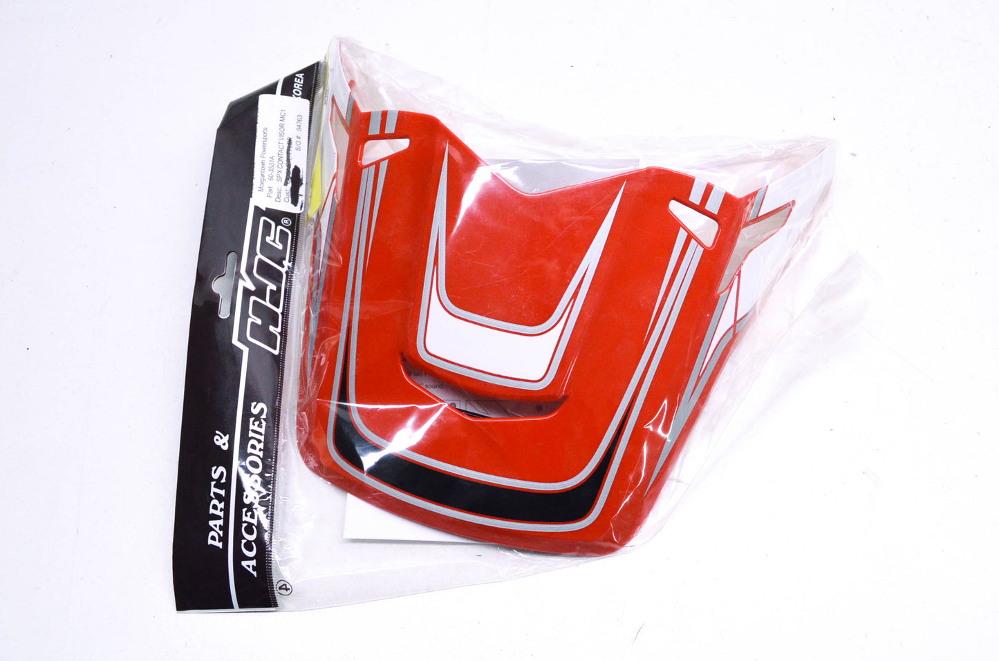 HJC 60-3531A Red SPX Contact Visor MC1 NOS