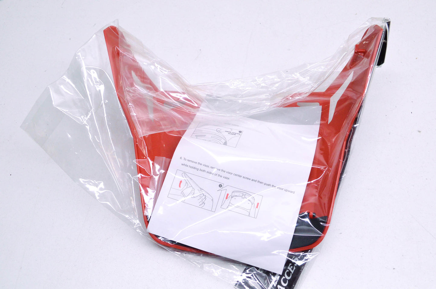 HJC 60-3531A Red SPX Contact Visor MC1 NOS