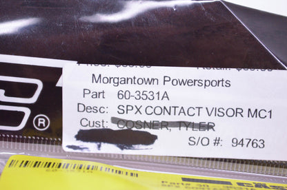 HJC 60-3531A Red SPX Contact Visor MC1 NOS
