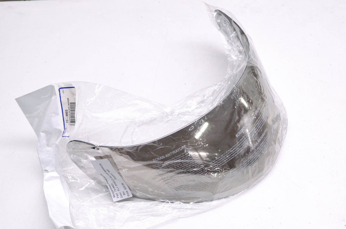 New Fly Racing Silver Mirror Shield NOS