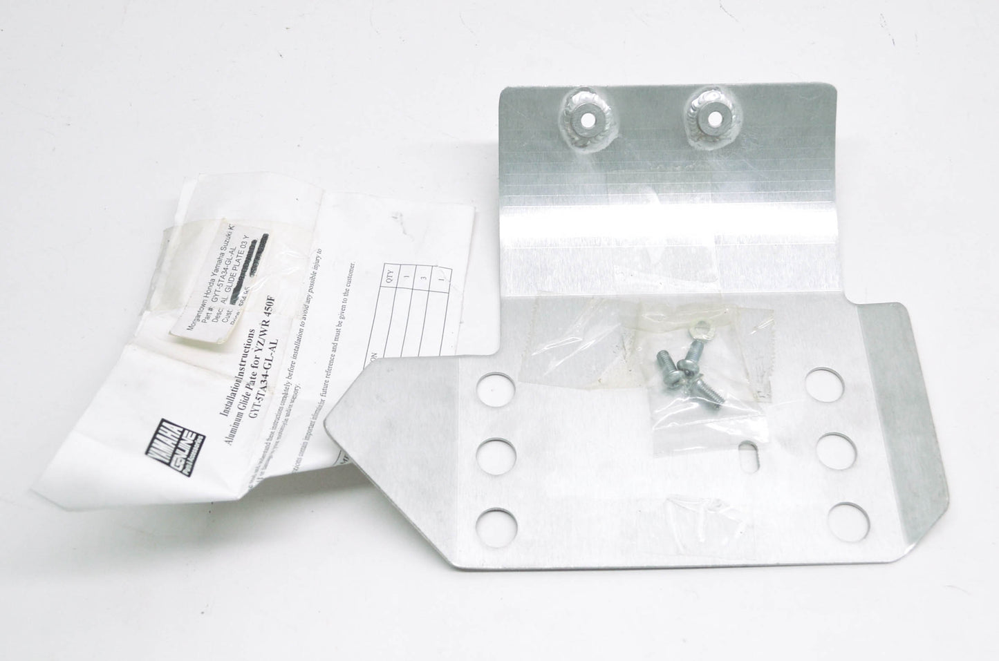 OEM Yamaha GYT-5TA34-GL-AL Aluminum Glide Plate NOS