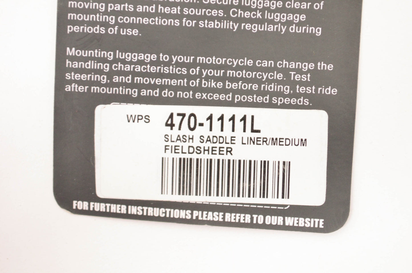 FieldSheer 470-1111L Slash Saddle Liner Qty 2 NOS