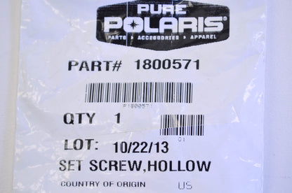 OEM Polaris 1800571 Hollow Set Screw NOS