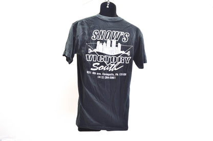 OEM Victory Motorcycle Black Double Sided T-Shirt Mens Small NOS
