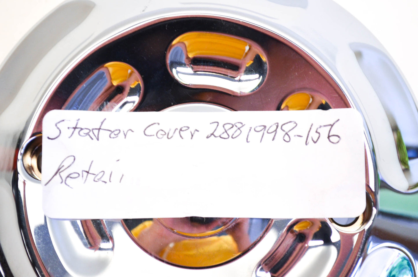 Indian 2881998-156 Chrome Billet Stator Cover NOS