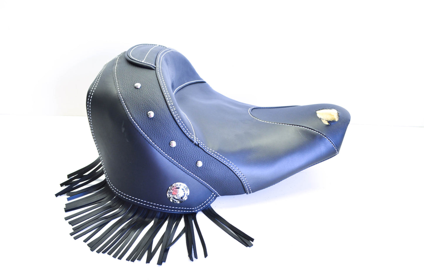 Indian 2686033-01 2015-2016 Chieftain Roadmaster Solo Studded Fringe Seat NOS