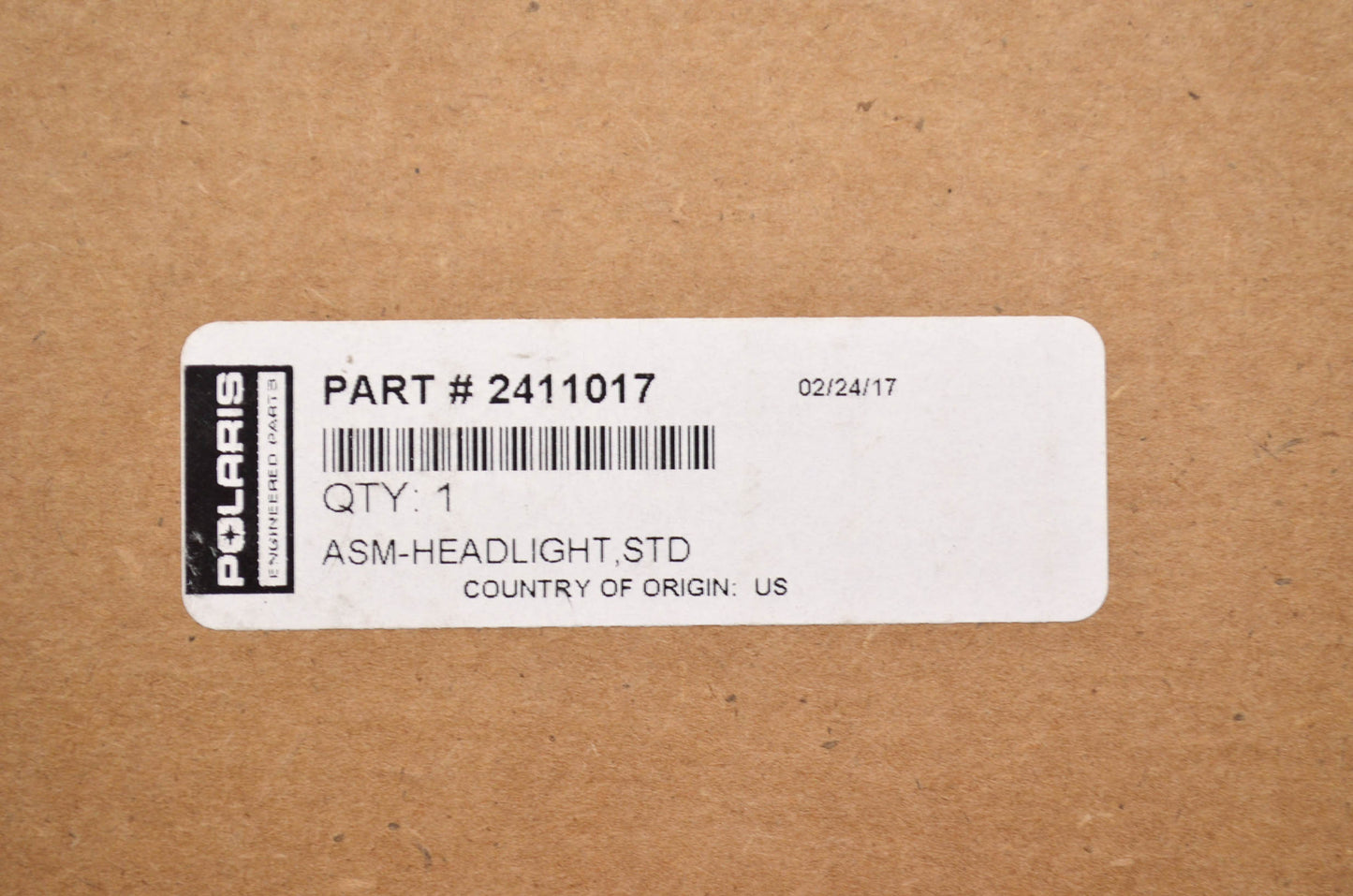 OEM Polaris 2411017 Headlight Assembly STD NOS