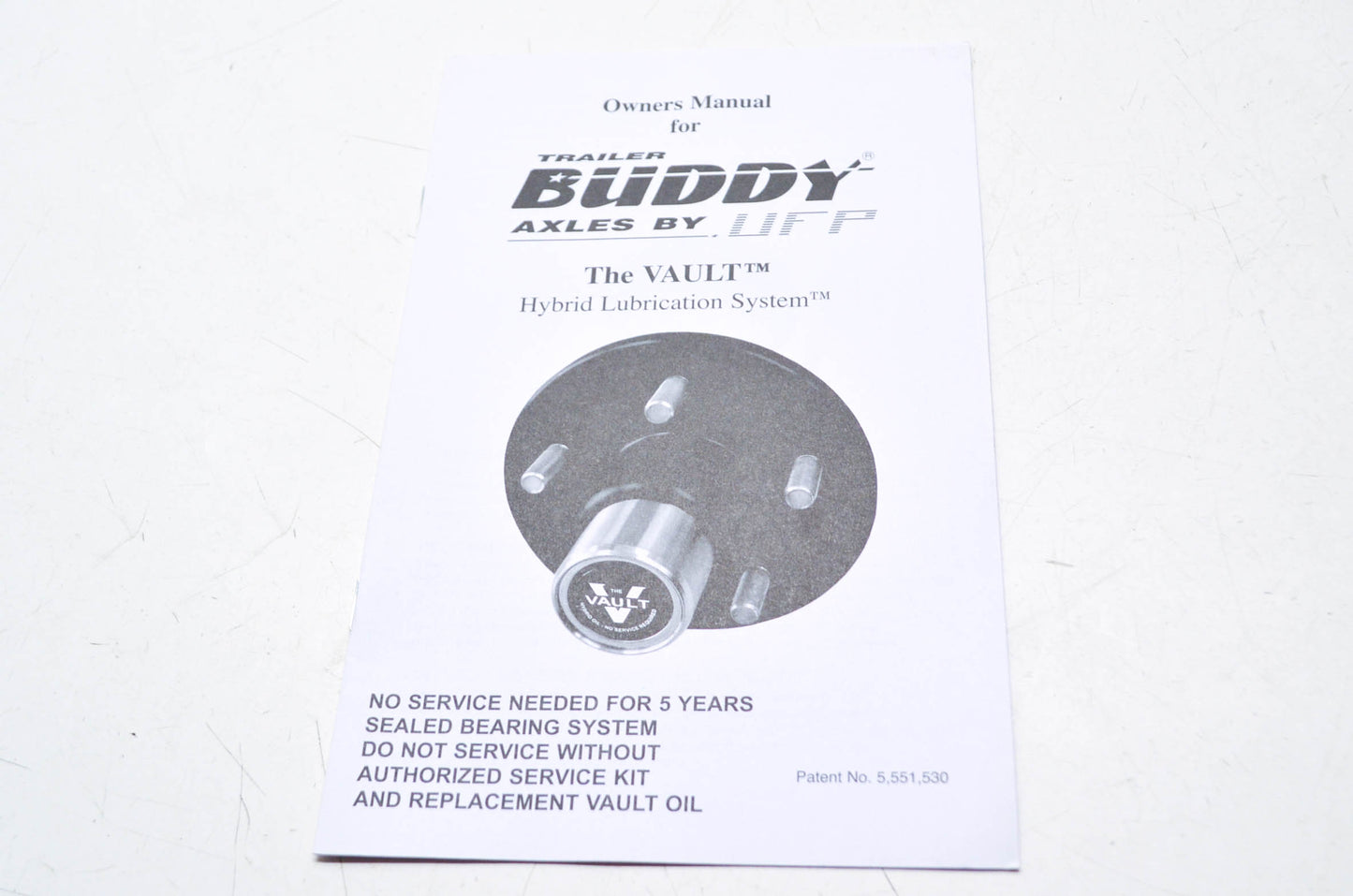 Trailer Buddy 33129 The Vault Hybrid Lubrication System Owner's Manual NOS