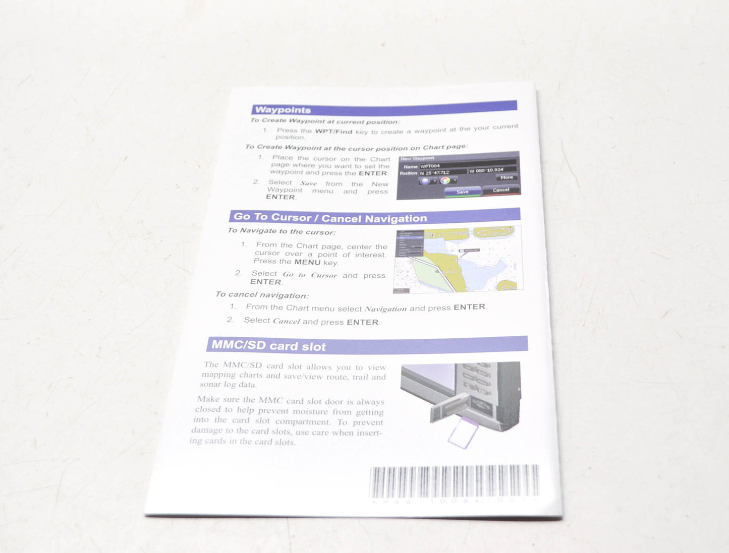 Lowrance 988-10064-001 HDS-5/5m & HDS-7/7m Quick Start Guide NOS