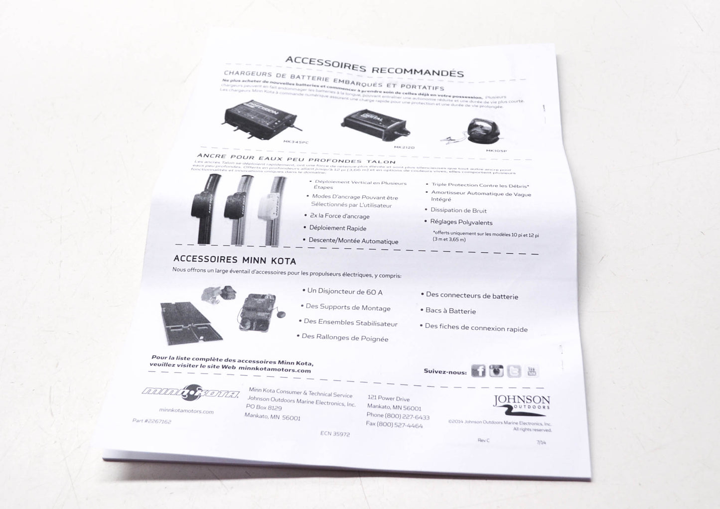 New Minn-Kota Edge Bow-Mount Trolling Motor User's Manual NOS