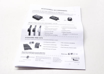New Minn-Kota Edge Bow-Mount Trolling Motor User's Manual NOS
