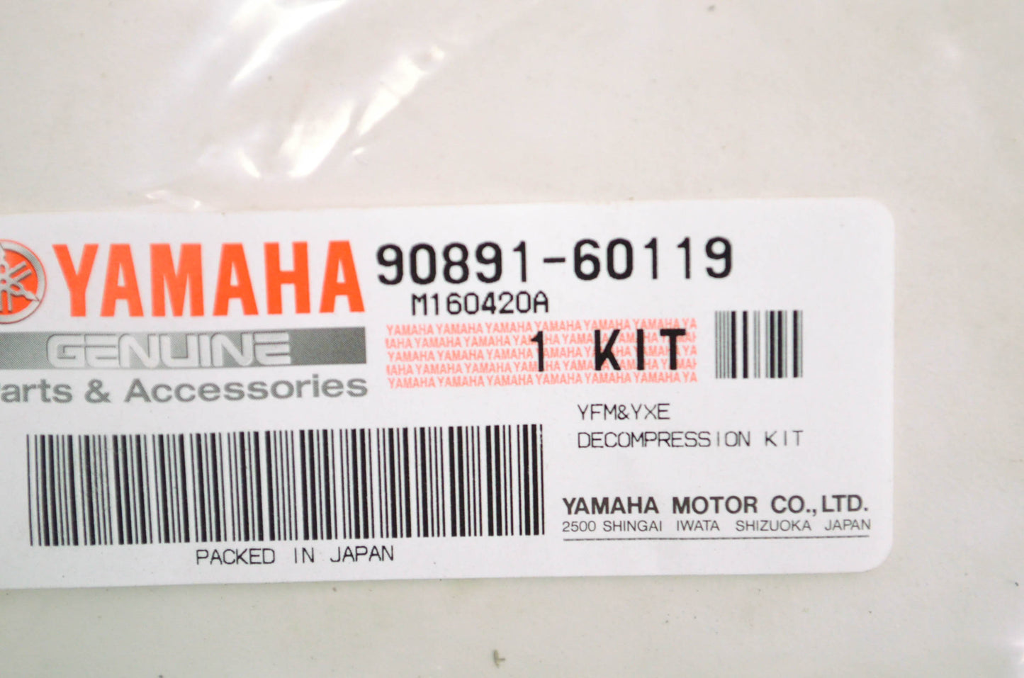 OEM Yamaha 90891-60119-00 Decompression Kit NOS