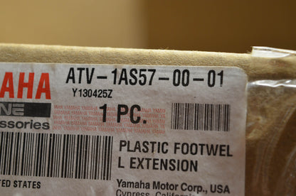 New OEM Yamaha Plastic Footwell Extension Kit NOS