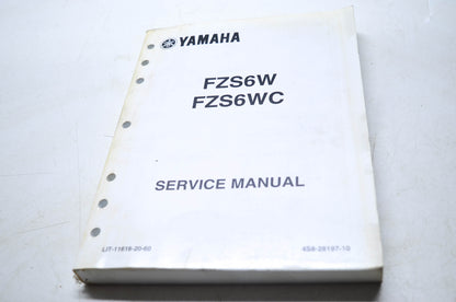 OEM Yamaha LIT-11616-20-60 FZSW(C) Service Manual