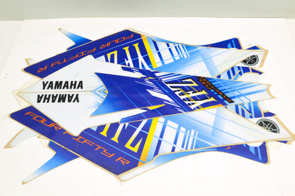 New OEM Yamaha YFZ450R Blue/Yellow Decal Kit NOS