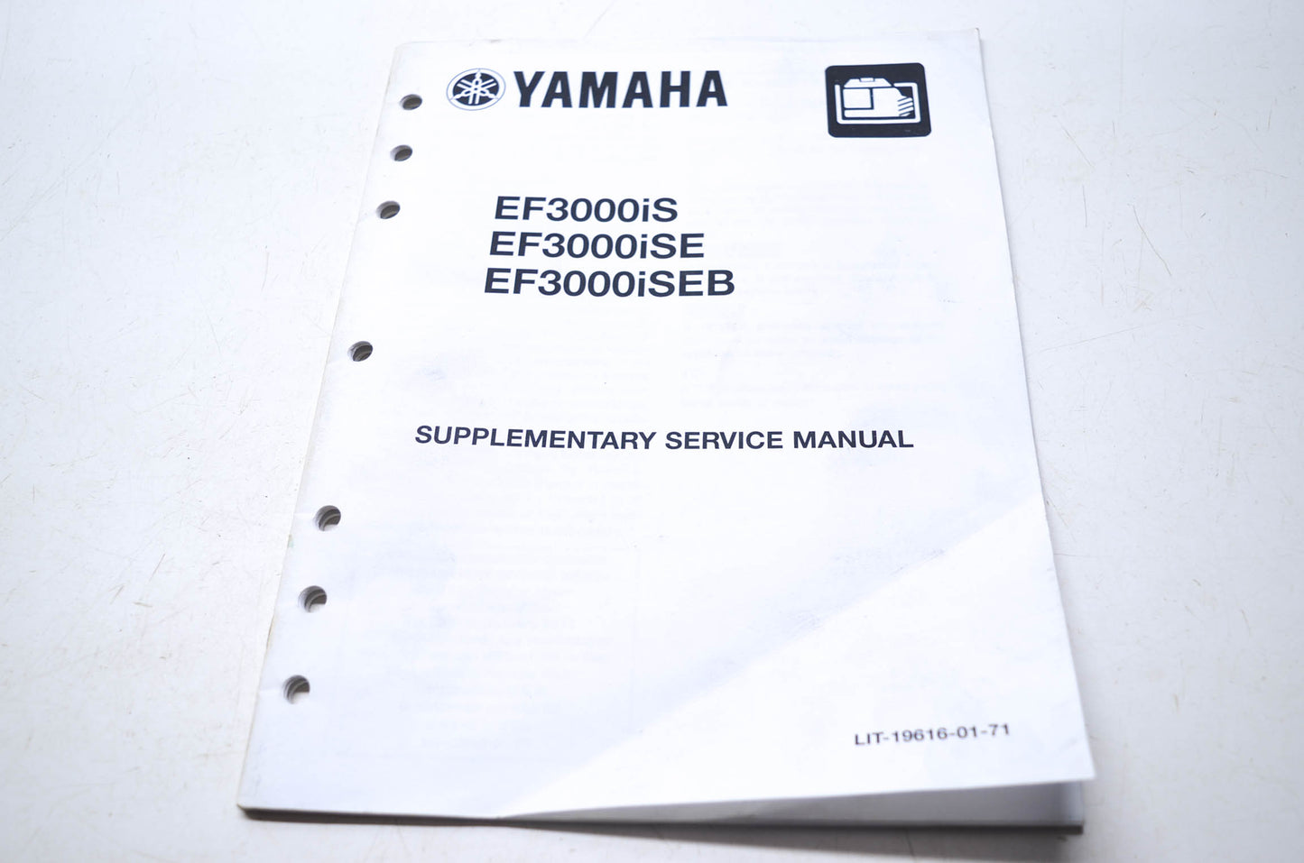 OEM Yamaha LIT-19616-01-71 EF3000 Supplementary Service Manual