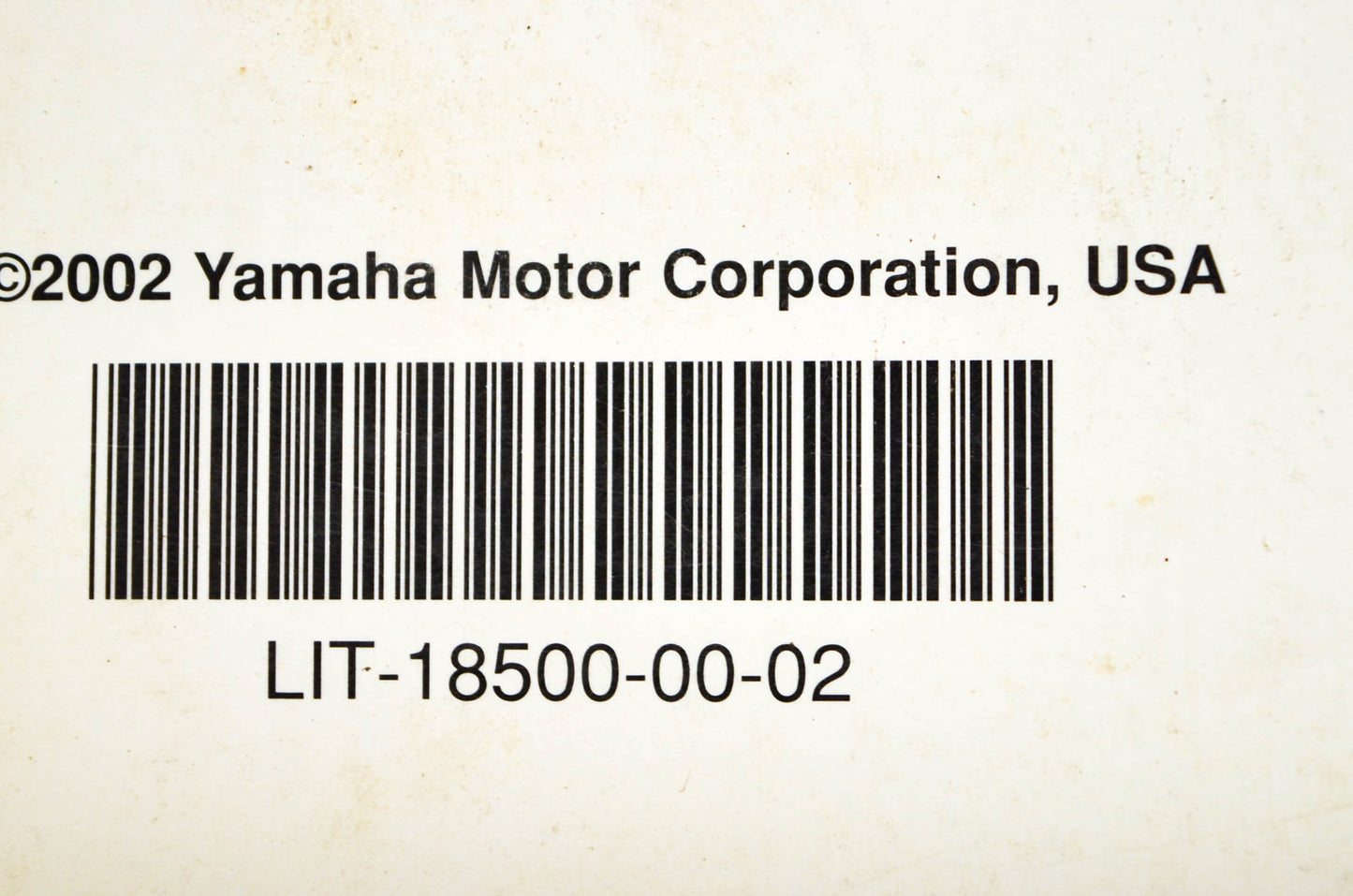 OEM Yamaha LIT-18500-00-02 Technical Update 2002 Watercraft