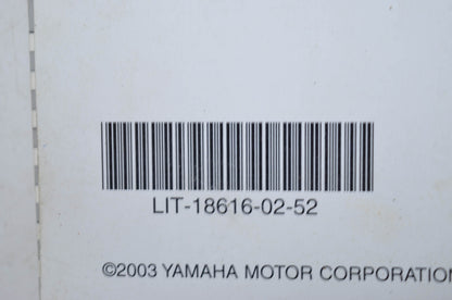 New OEM Yamaha 2004 SR230 Service Manual NOS