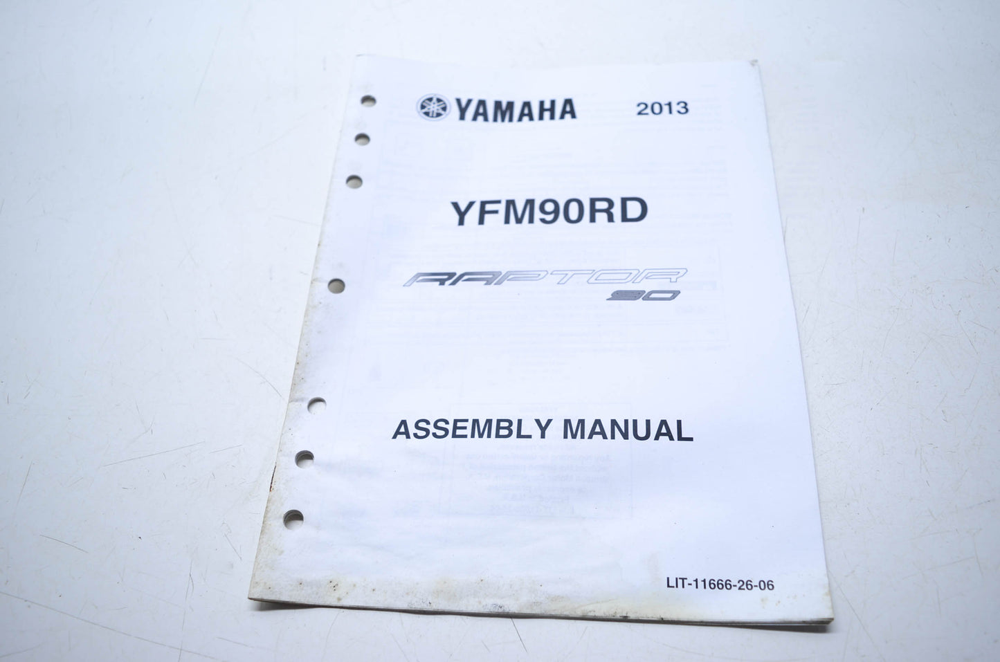 OEM Yamaha LIT-11666-26-06 YFM90RD Assembly Manual