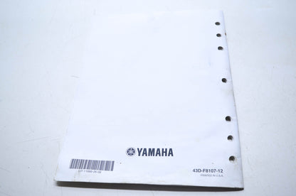 OEM Yamaha LIT-11666-26-06 YFM90RD Assembly Manual