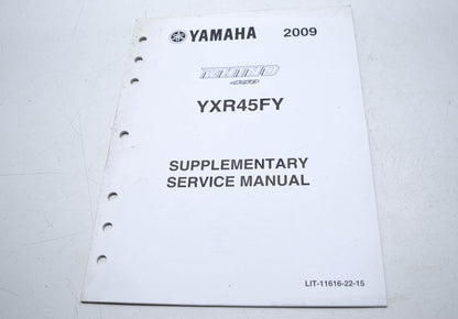 OEM Yamaha LIT-11616-22-15 YXR45FY Service Manual Supplement