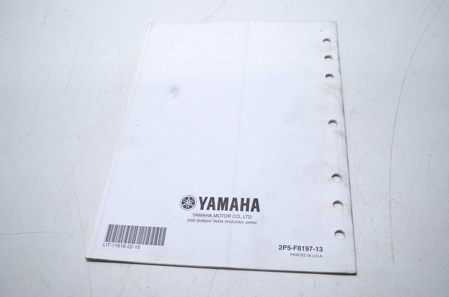 OEM Yamaha LIT-11616-22-15 YXR45FY Service Manual Supplement