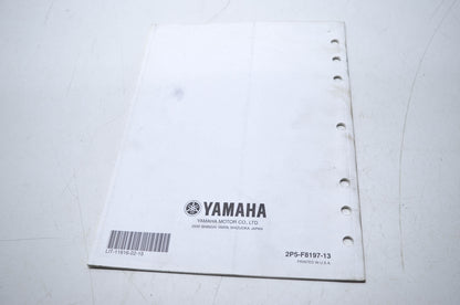 OEM Yamaha LIT-11616-22-15 YXR45FY Service Manual Supplement