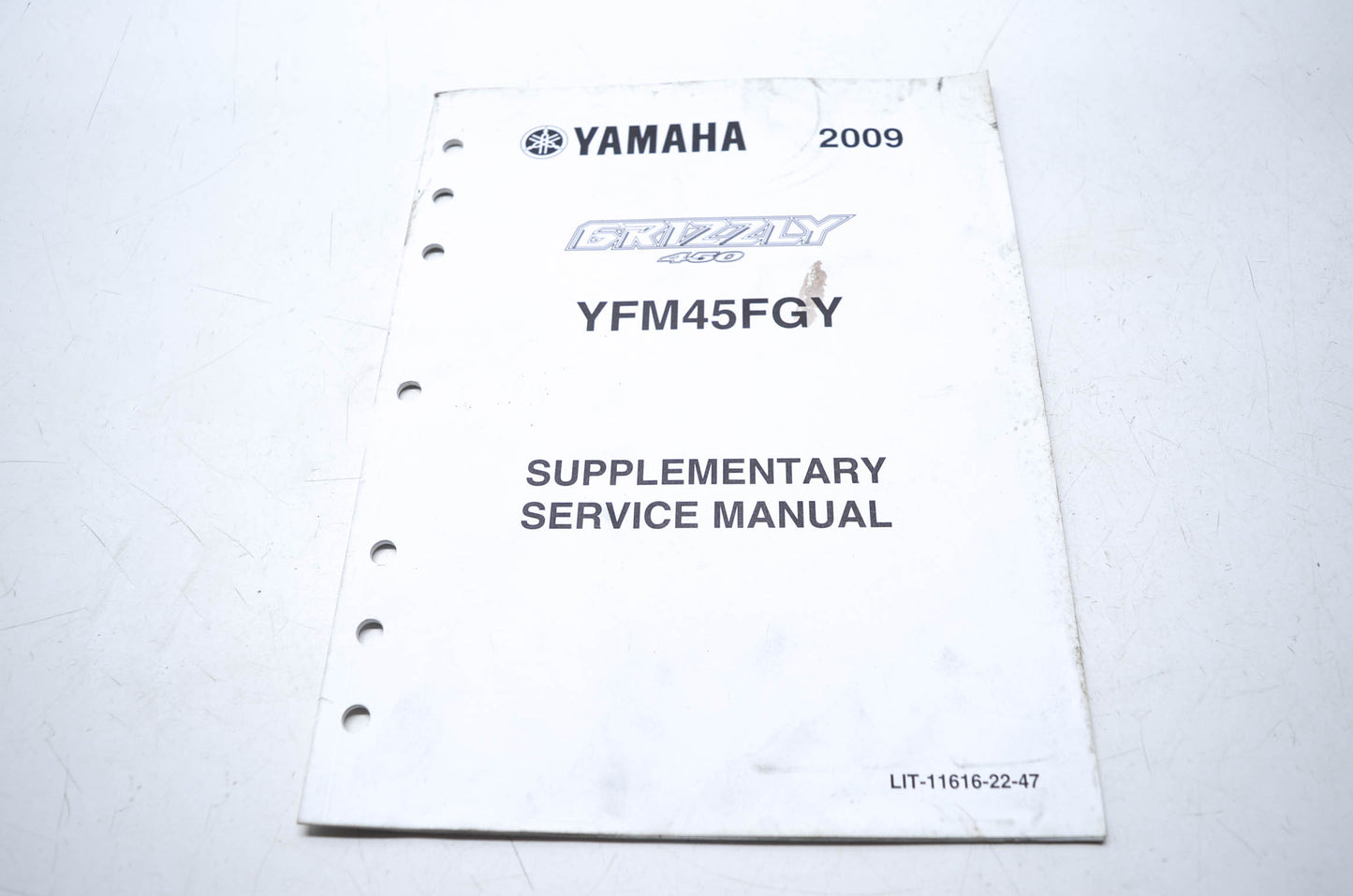 OEM Yamaha LIT-11616-22-47 YFM45FGY Service Manual Supplement