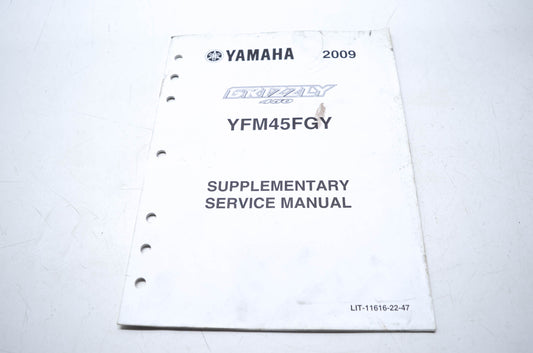 OEM Yamaha LIT-11616-22-47 YFM45FGY Service Manual Supplement