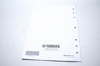 OEM Yamaha LIT-11616-22-47 YFM45FGY Service Manual Supplement